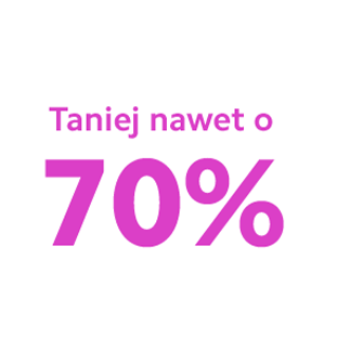 Taniej nawet o 70%!