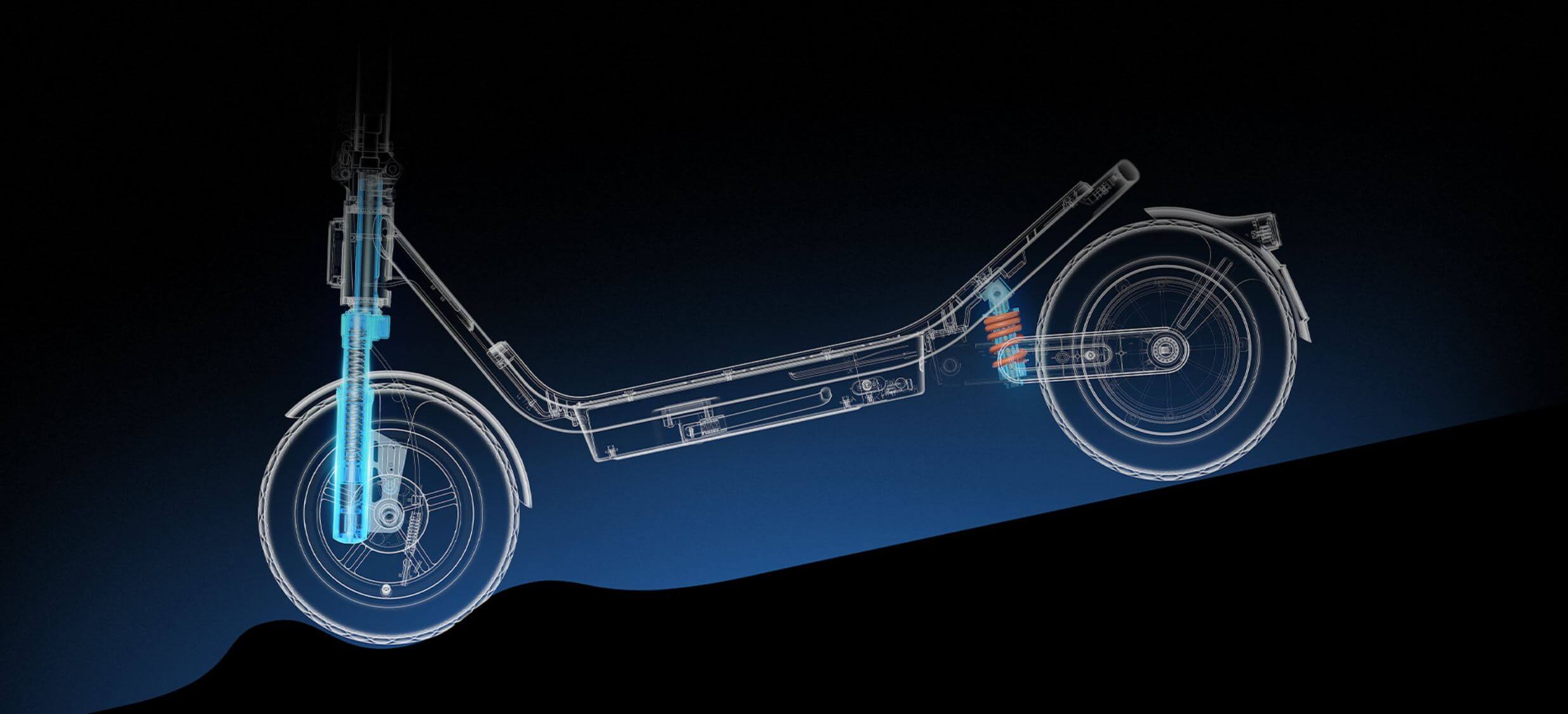 Xiaomi Electric Scooter 6 amortyzacja