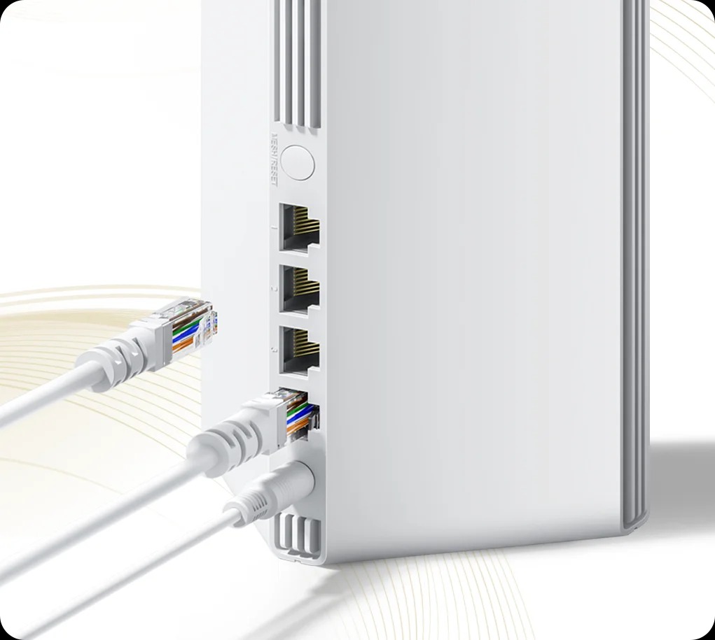 4 szybkie porty Gigabit Ethernet