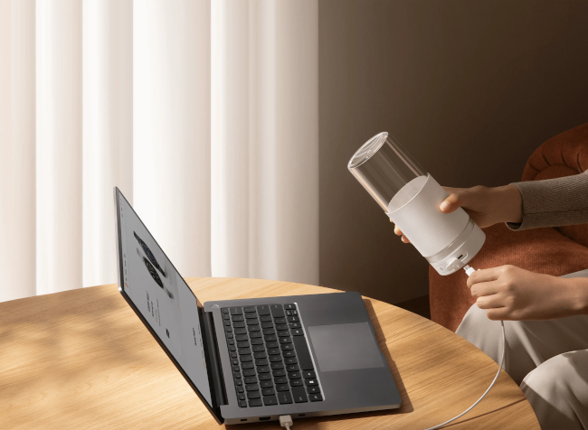 Ładowanie USB-C – wygodne doładowanie przenośnego blendera