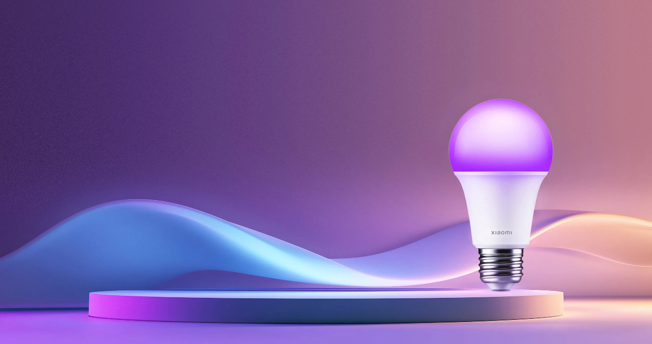 Xiaomi Smart LED Bulb — inteligentna żarówka RGB z białym i kolorowym światłem, widok produktu