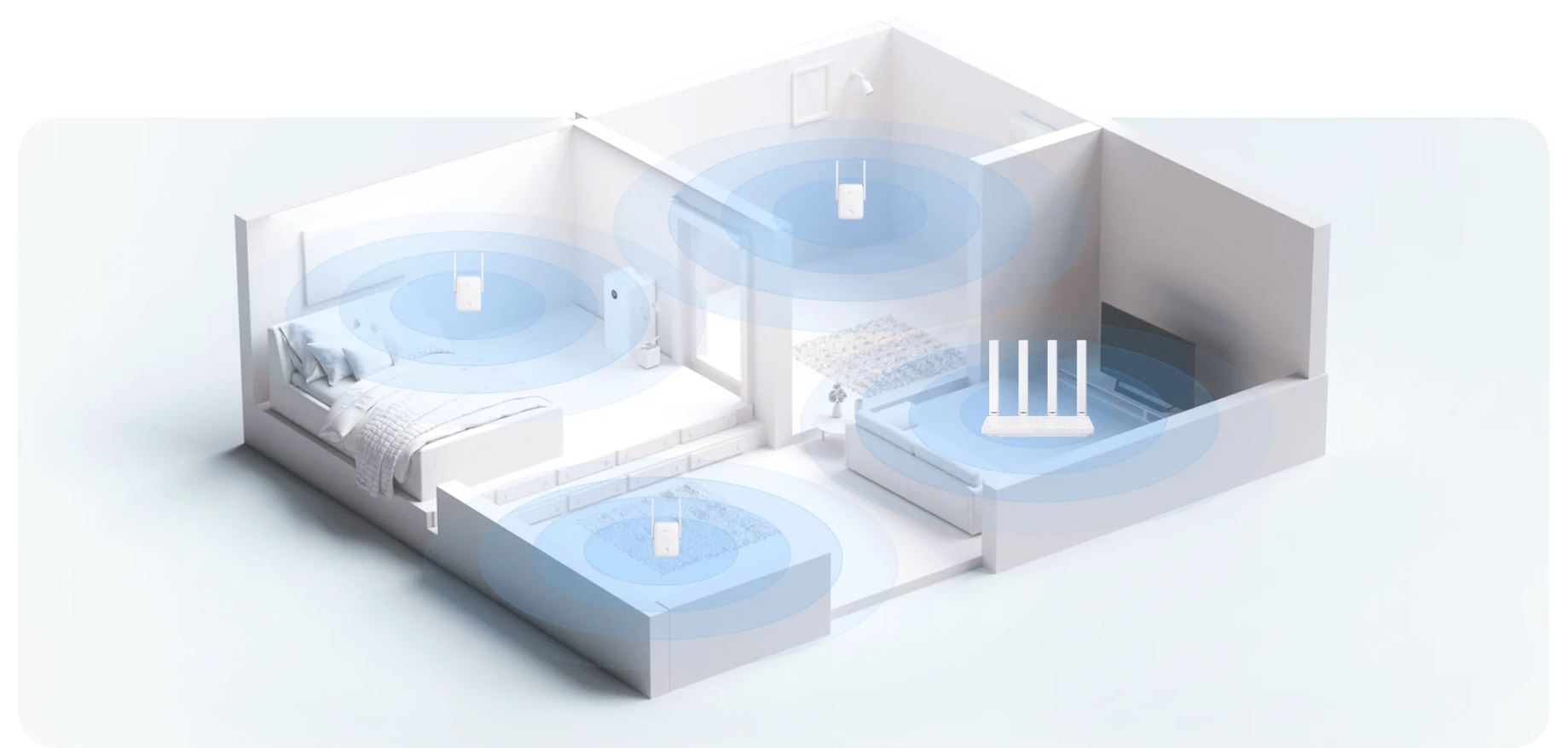 Xiaomi Wi-Fi Range Extender AX1500 duży zasięg