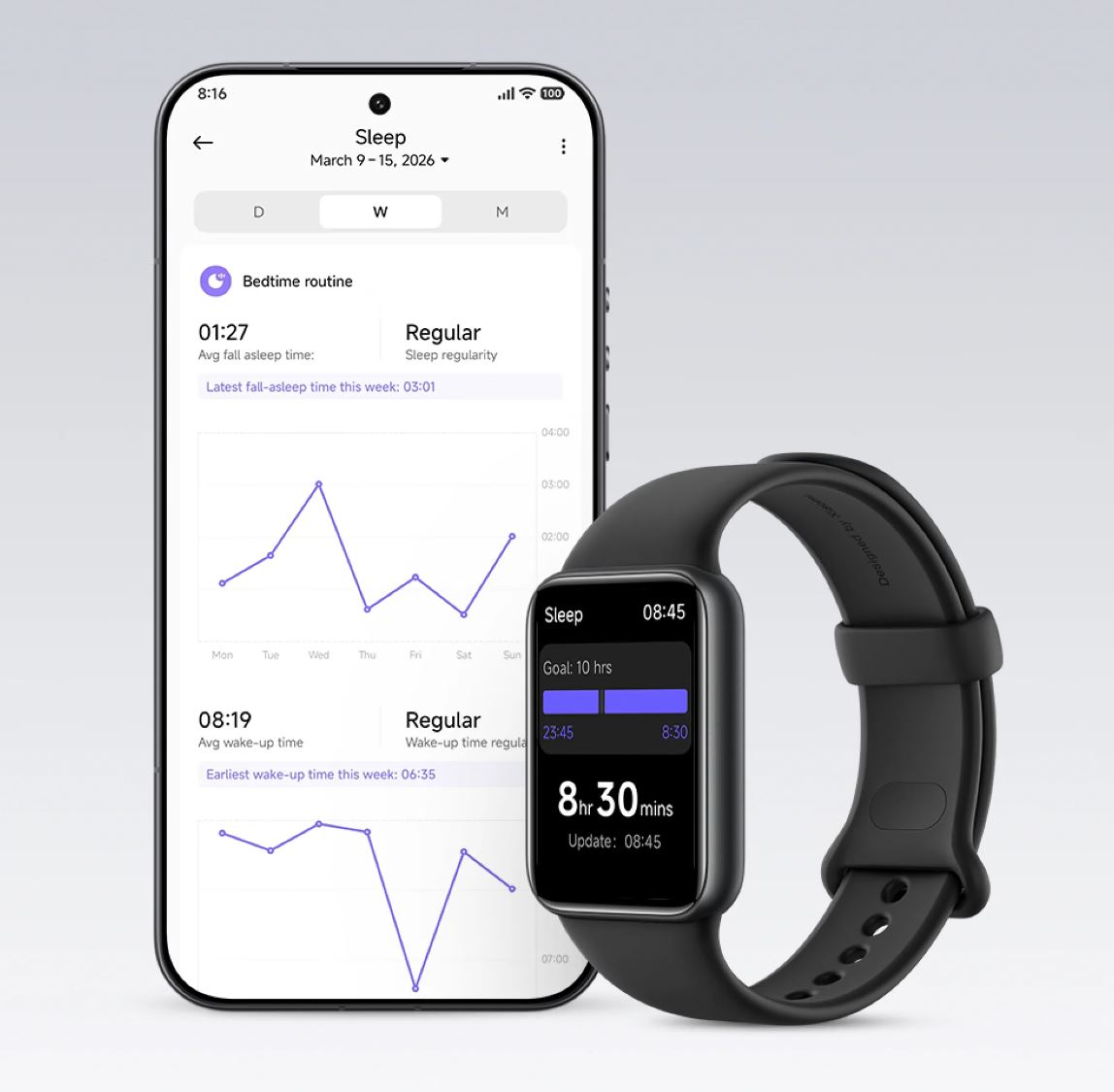 Xiami Smart Band 10 Pro Trener snu