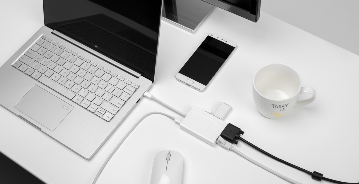 Xiaomi Mi USB Type-C to VGA & Gigabit Ethernet Multi-Adapter